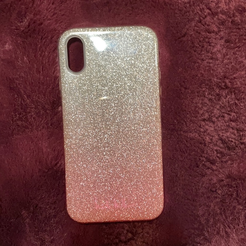 Pink Sparkle Ombré Nicole Miller iPhone XR case